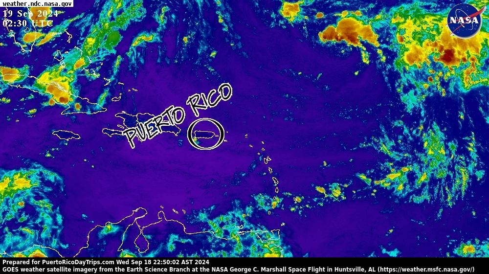 NASA GOES Weather Map